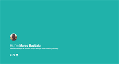 Desktop Screenshot of marcoraddatz.com